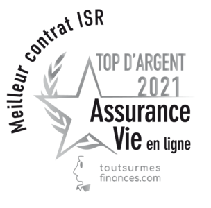 Logo Top d'Argent du meilleur contrat ISR de l'assurance vie en ligne