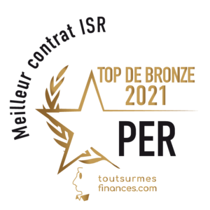 Logo Top d'Argent du meilleur contrat ISR de l'assurance vie en ligne